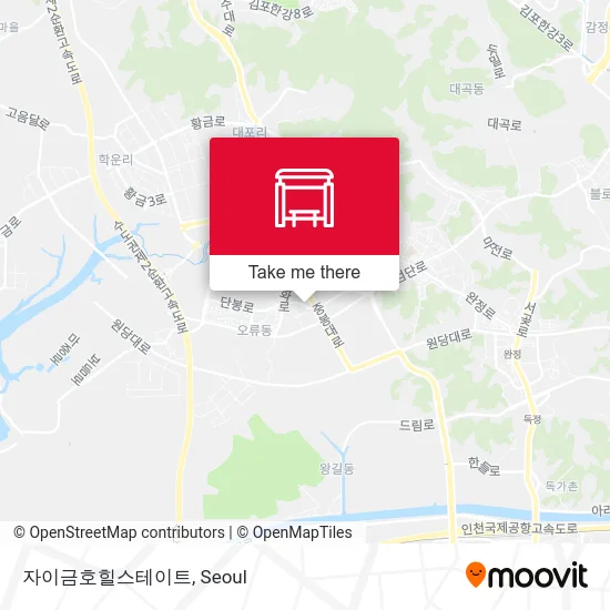 자이금호힐스테이트 map