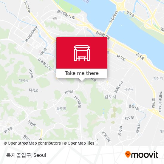 독자골입구 map