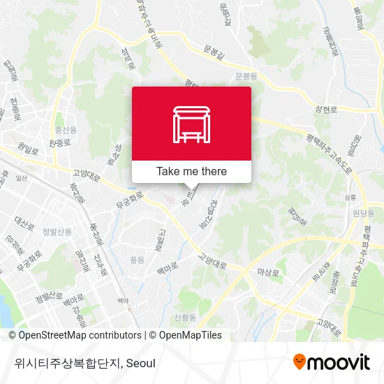 위시티주상복합단지 map