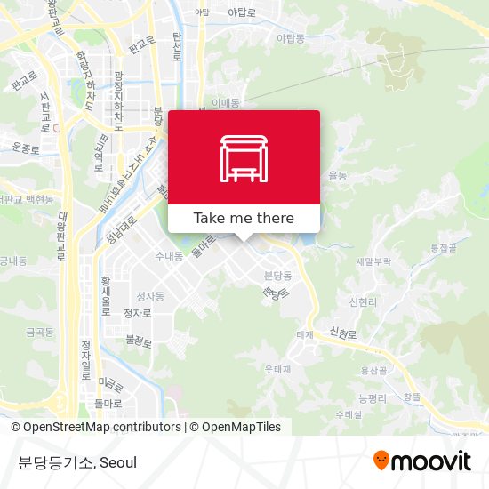 분당등기소 map