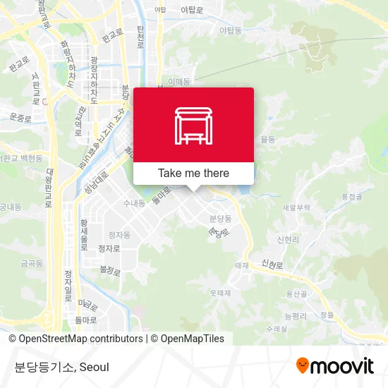 분당등기소 map
