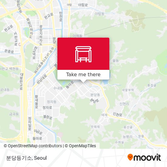 분당등기소 map