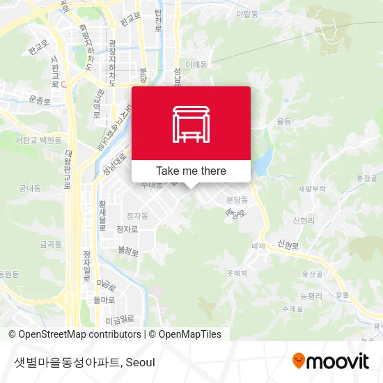 샛별마을동성아파트 map