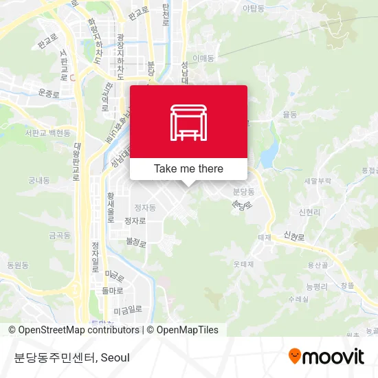 분당동주민센터 map