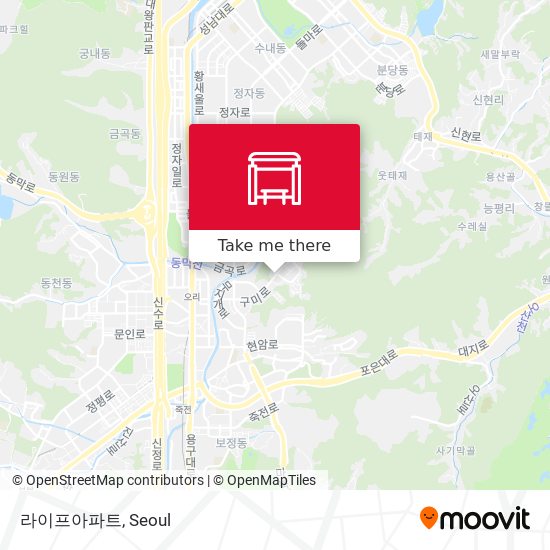 라이프아파트 map