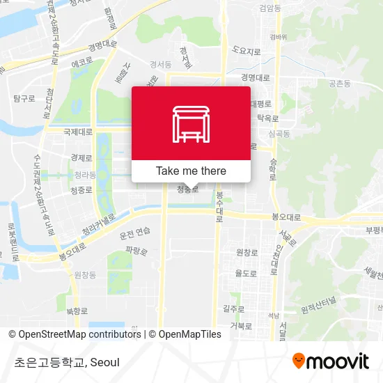 초은고등학교 map