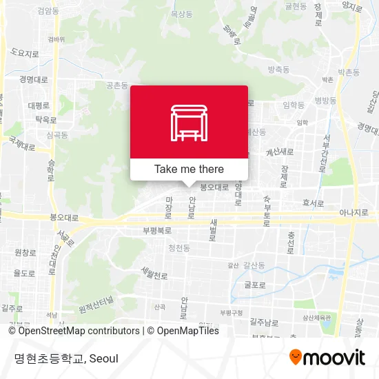 명현초등학교 map