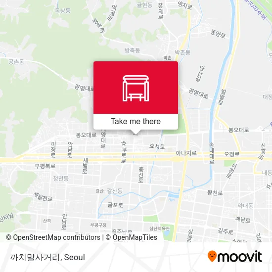 까치말사거리 map