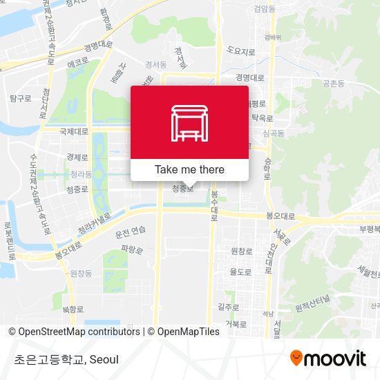 초은고등학교 map
