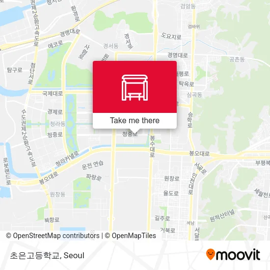 초은고등학교 map