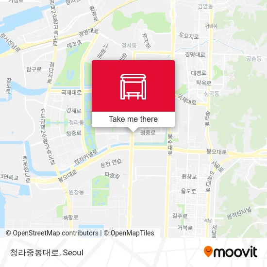 청라중봉대로 map
