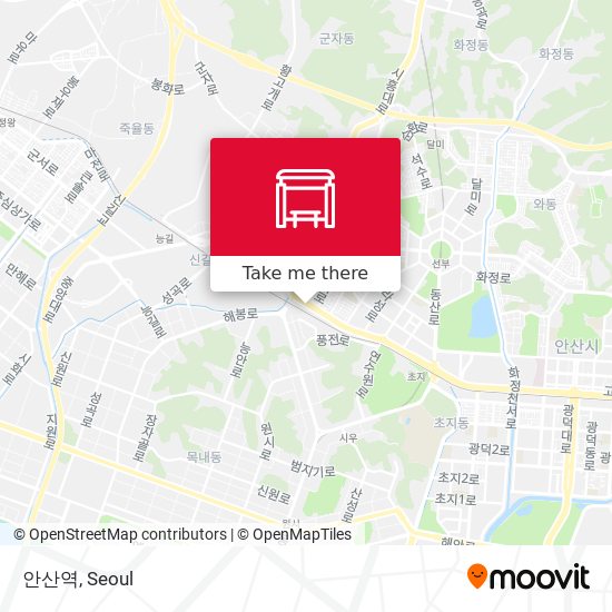 안산역 map