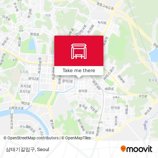 삼태기길입구 map