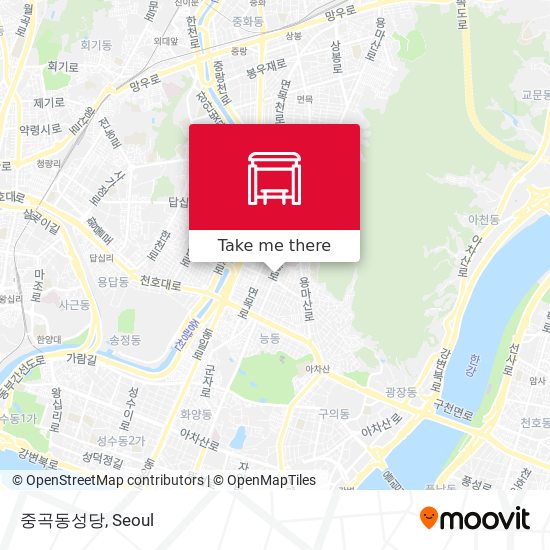 중곡동성당 map