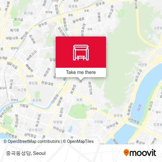 중곡동성당 map