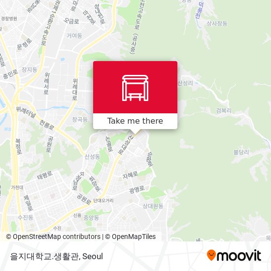 을지대학교.생활관 map