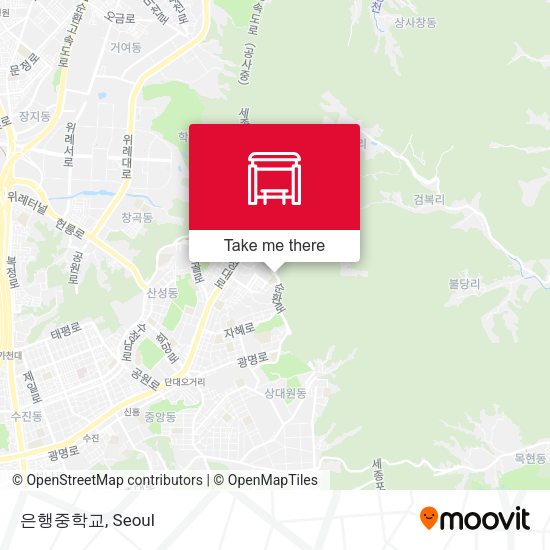 은행중학교 map