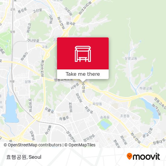 효행공원 map