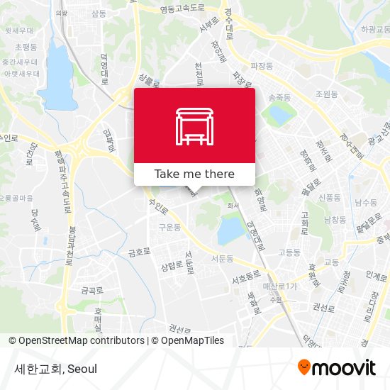 세한교회 map