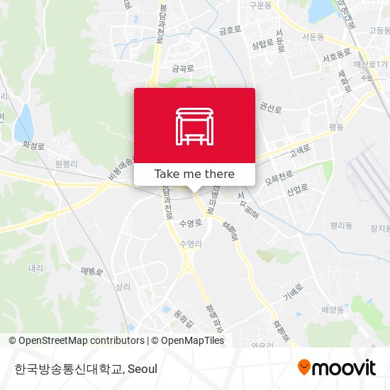 한국방송통신대학교 map