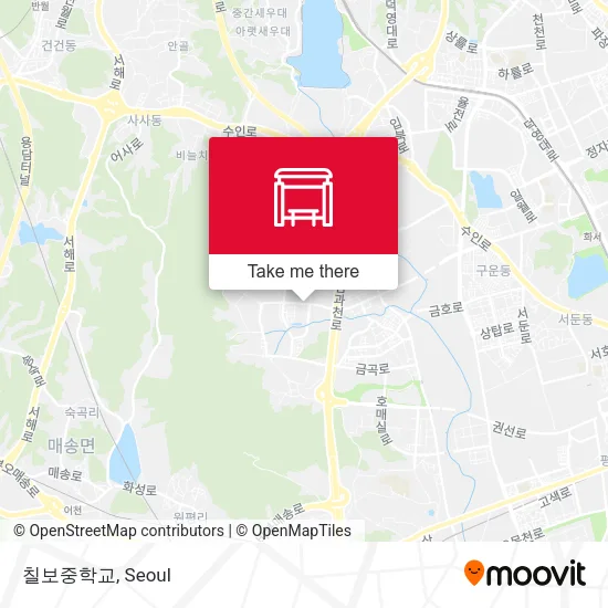 칠보중학교 map