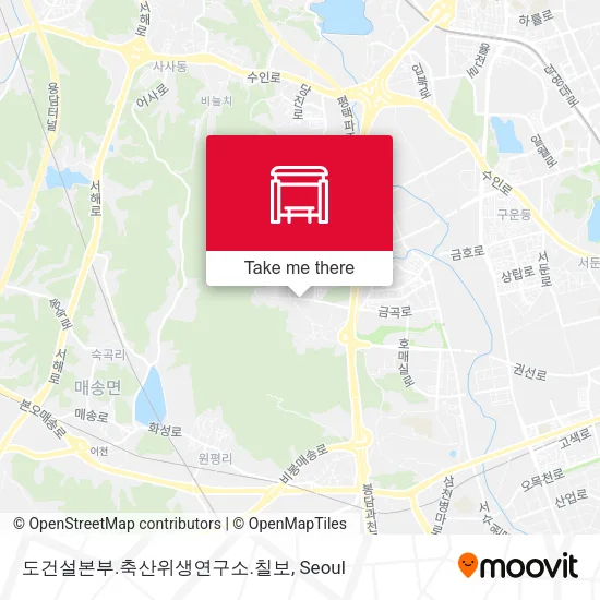도건설본부.축산위생연구소.칠보 map