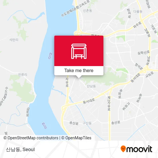 산남동 map