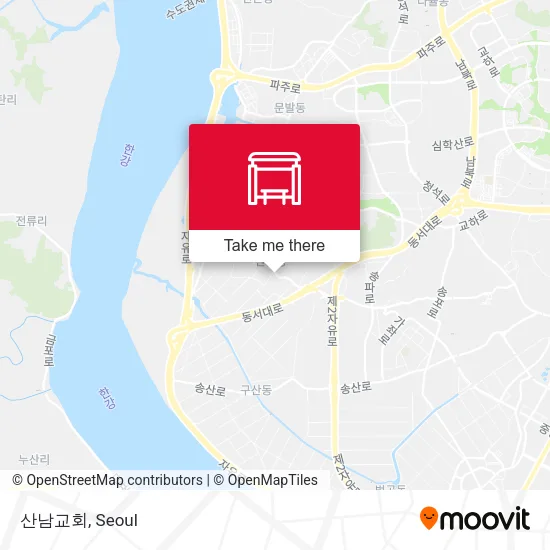 산남교회 map