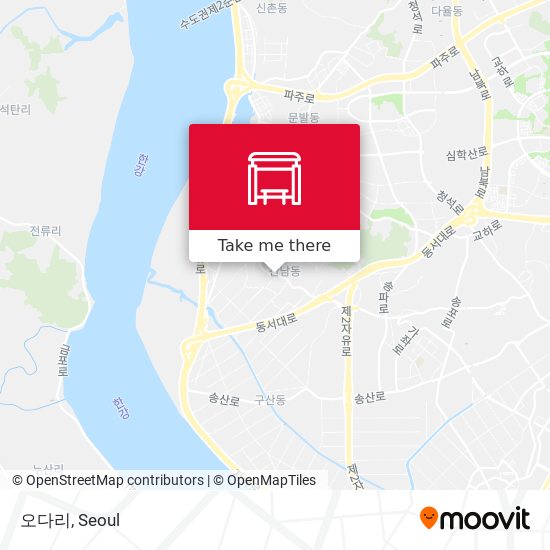 오다리 map