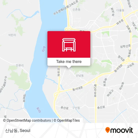 산남동 map