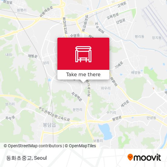 동화초중교 map