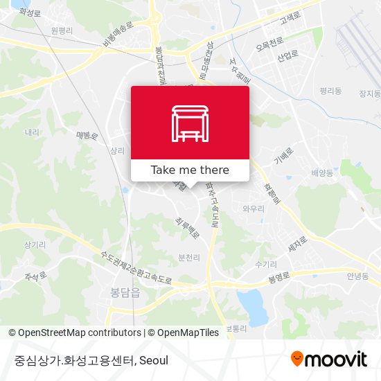 중심상가.화성고용센터 map