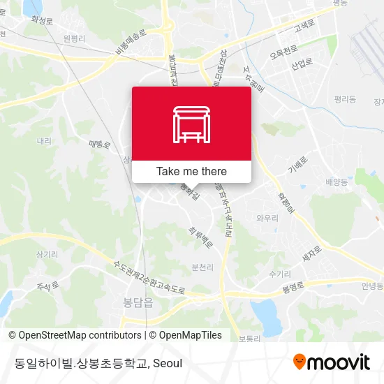 동일하이빌.상봉초등학교 map