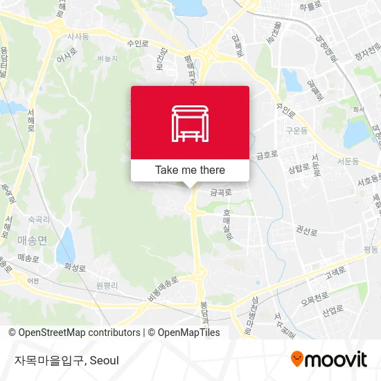 자목마을입구 map