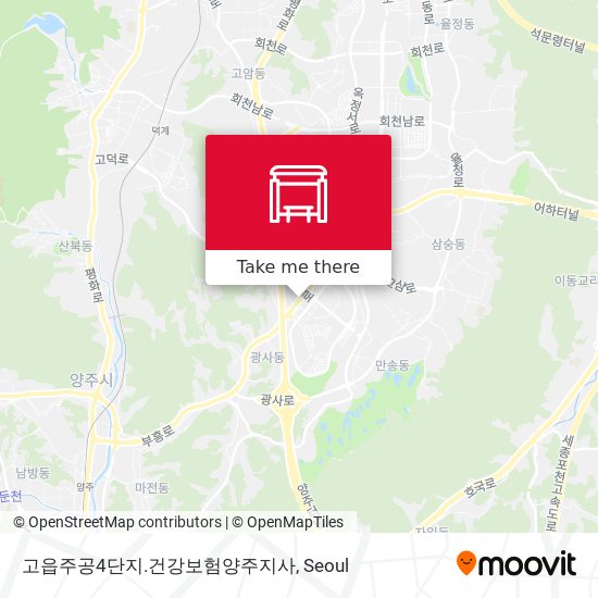 고읍주공4단지.건강보험양주지사 map