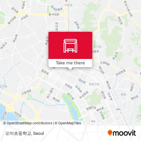 오마초등학교 map