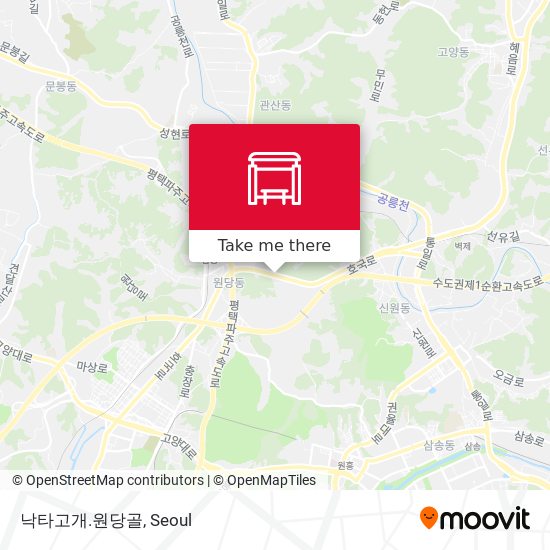 낙타고개.원당골 map