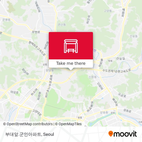 부대앞.군인아파트 map