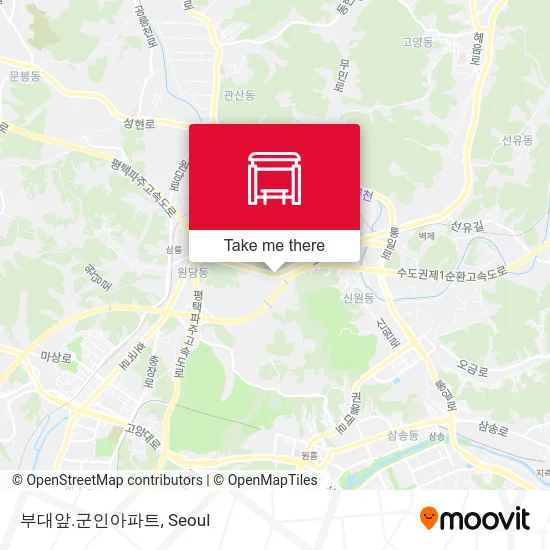 부대앞.군인아파트 map