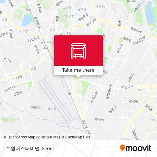 수원버스터미널 map