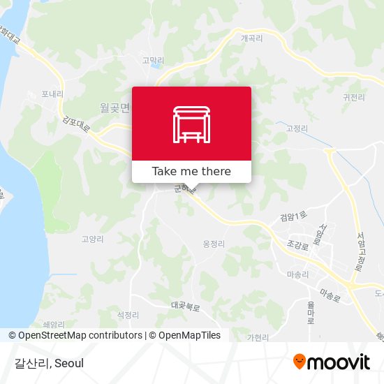 갈산리 map