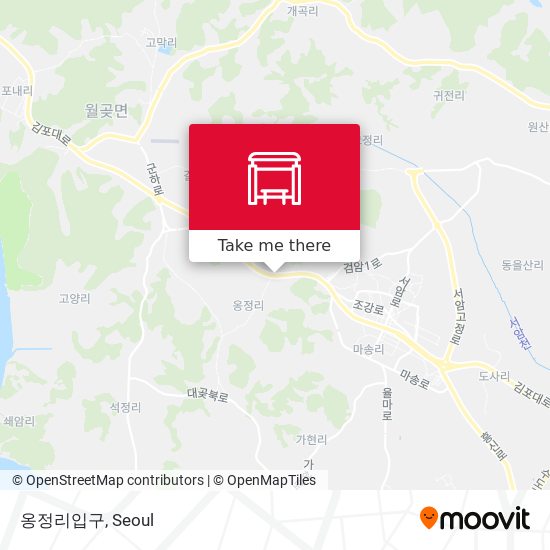 옹정리입구 map