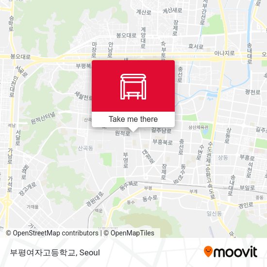 부평여자고등학교 map