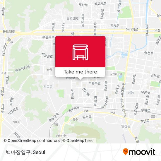 백마장입구 map