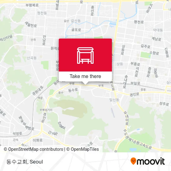 동수교회 map