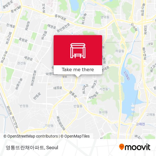 영통뜨란채아파트 map