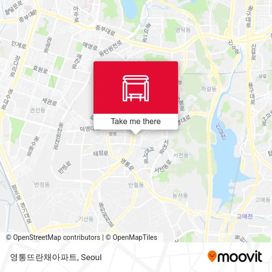 영통뜨란채아파트 map