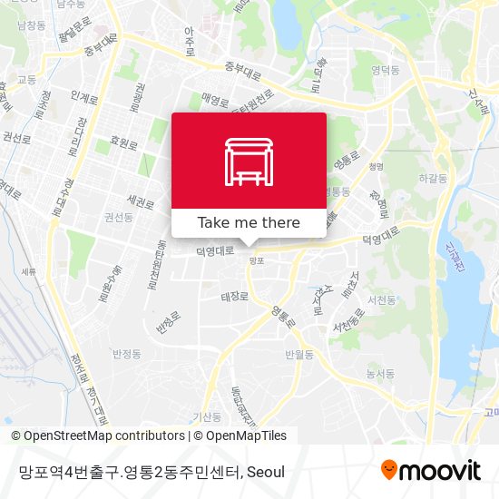 망포역4번출구.영통2동주민센터 map