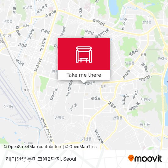 래미안영통마크원2단지 map