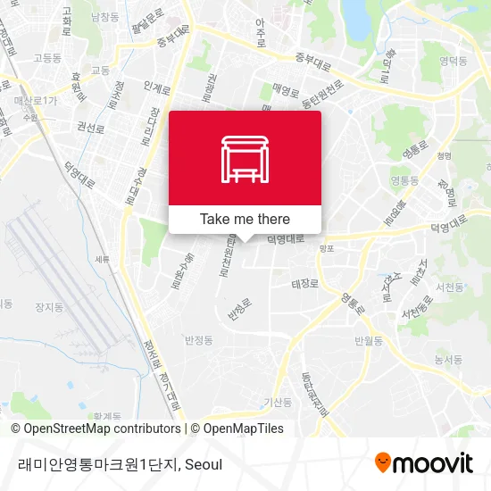 래미안영통마크원1단지 map